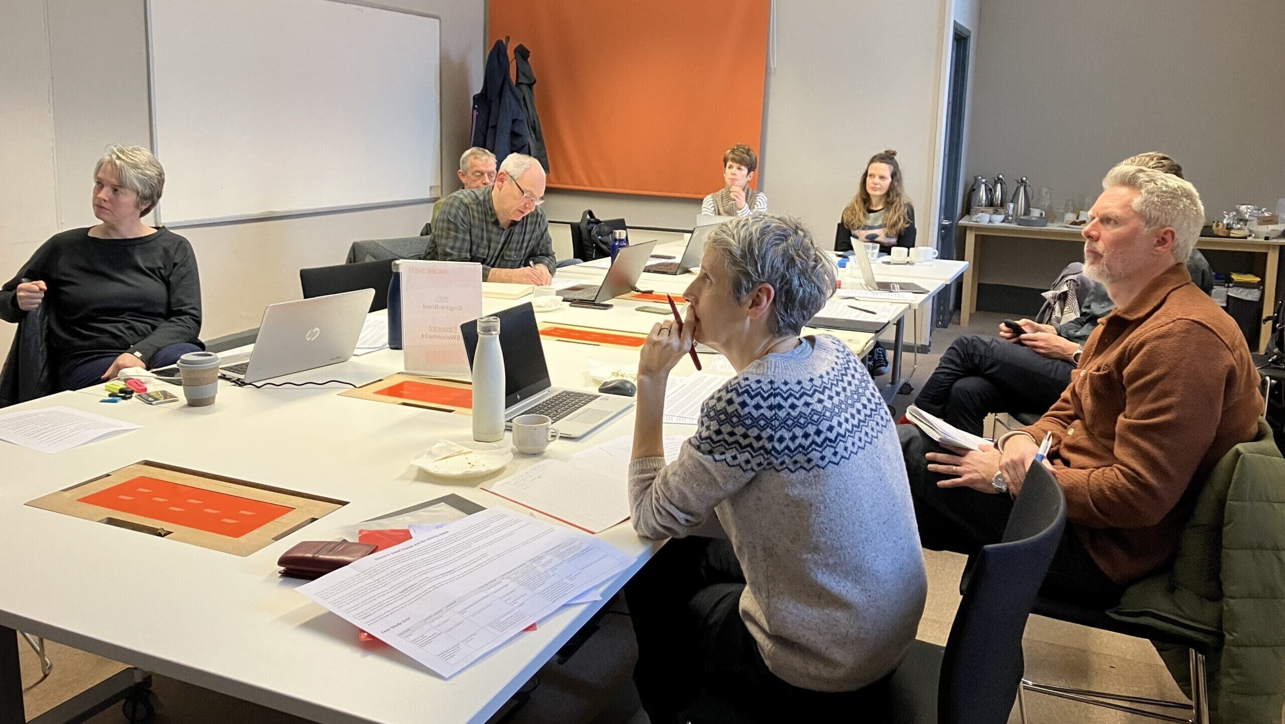 Task Force meeting in Bristol. A group of people sat round a table