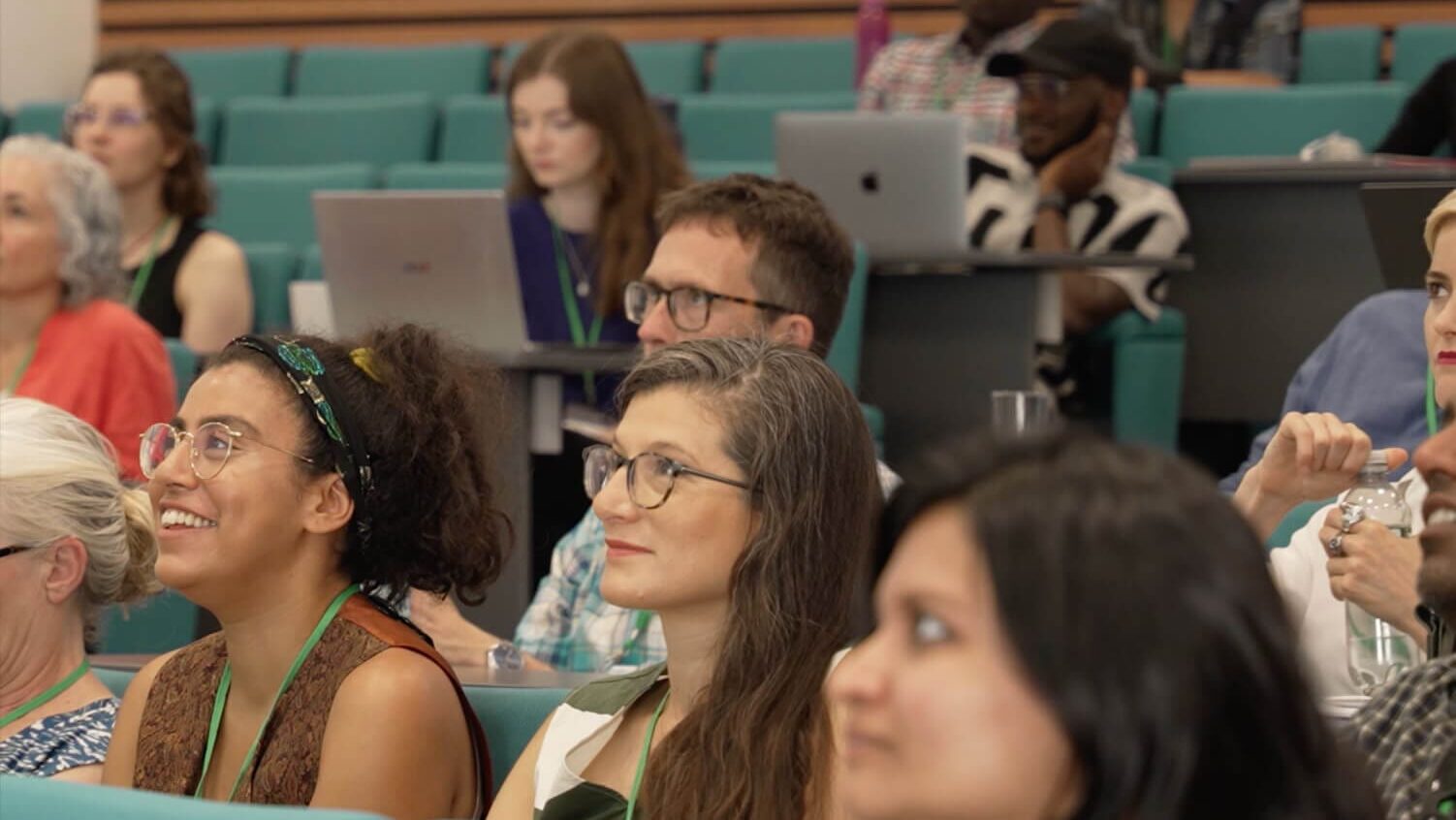 Smiling students and attendees at the 2024 ACCESS Assembly, Image by Hannah Earl Film
