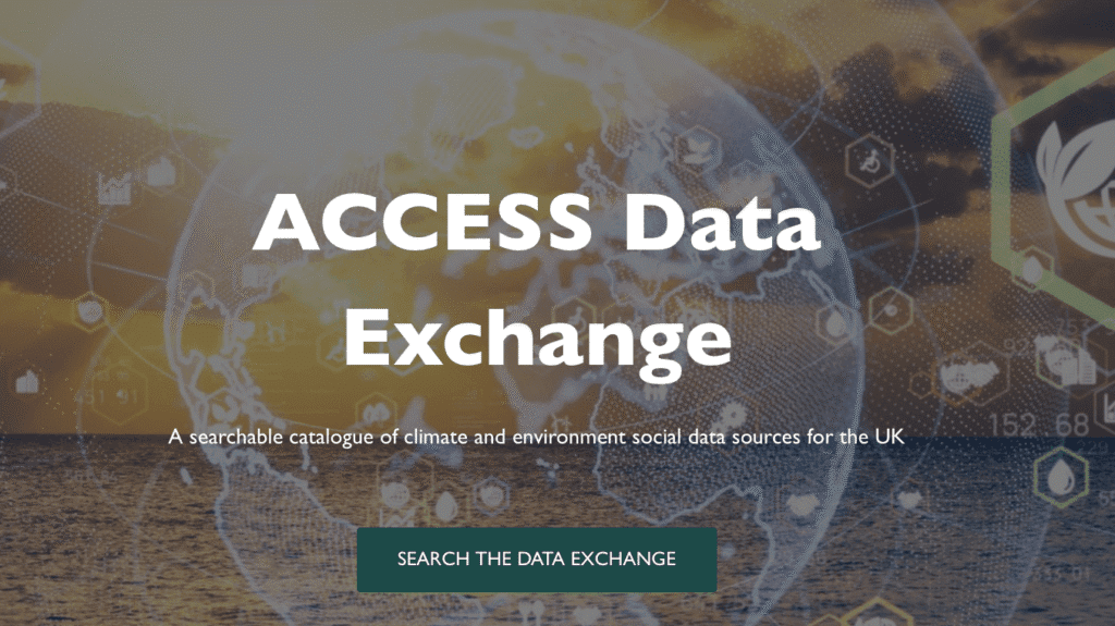 Front cover of the Data Exchange site